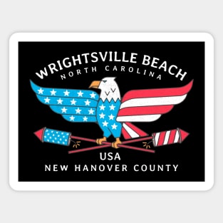 Wrightsville Beach, NC Summer Patriotic Pride Fourth of July Magnet